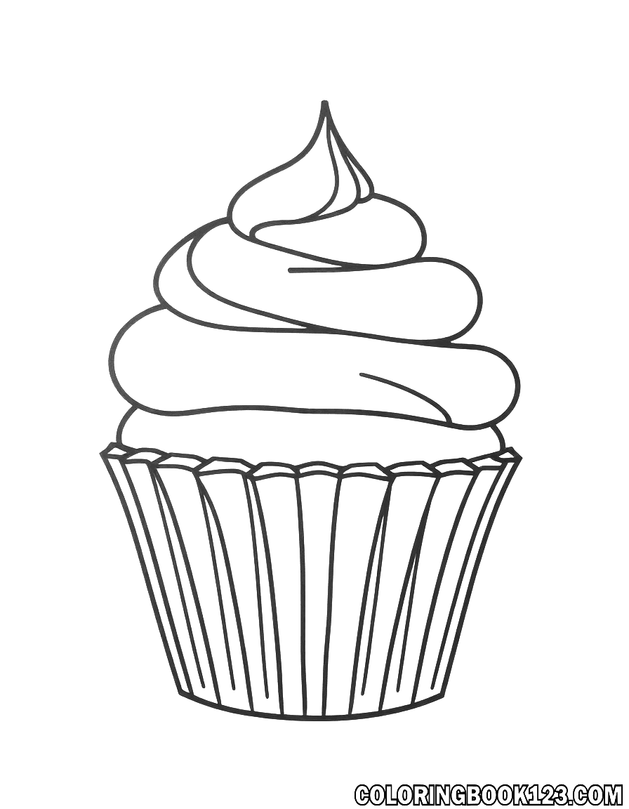 Cupcake Ausmalbild