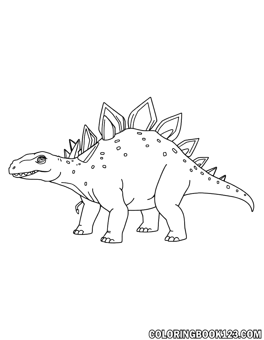 Stegosaurus Ausmalbild
