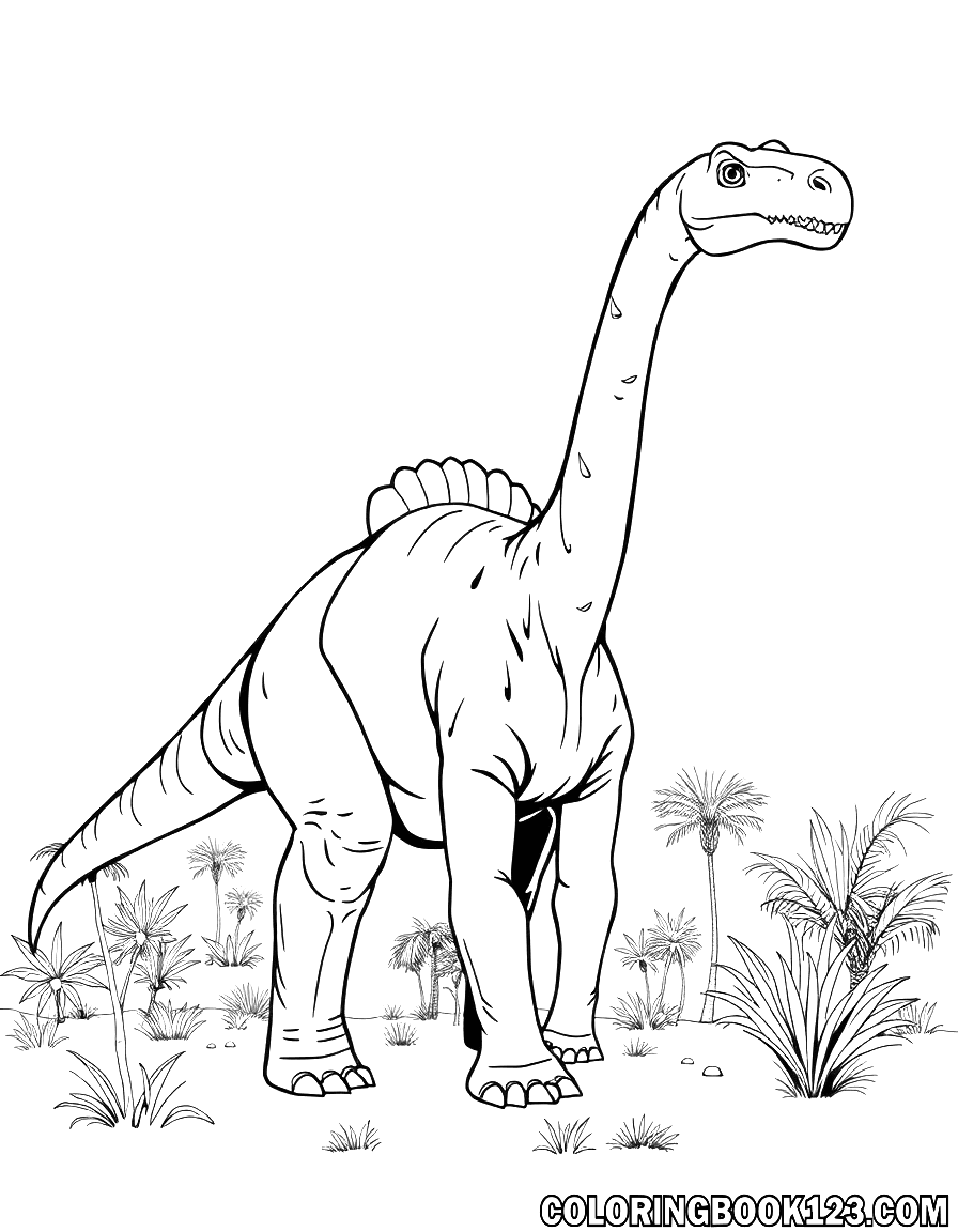 Brachiosaurus Ausmalbild