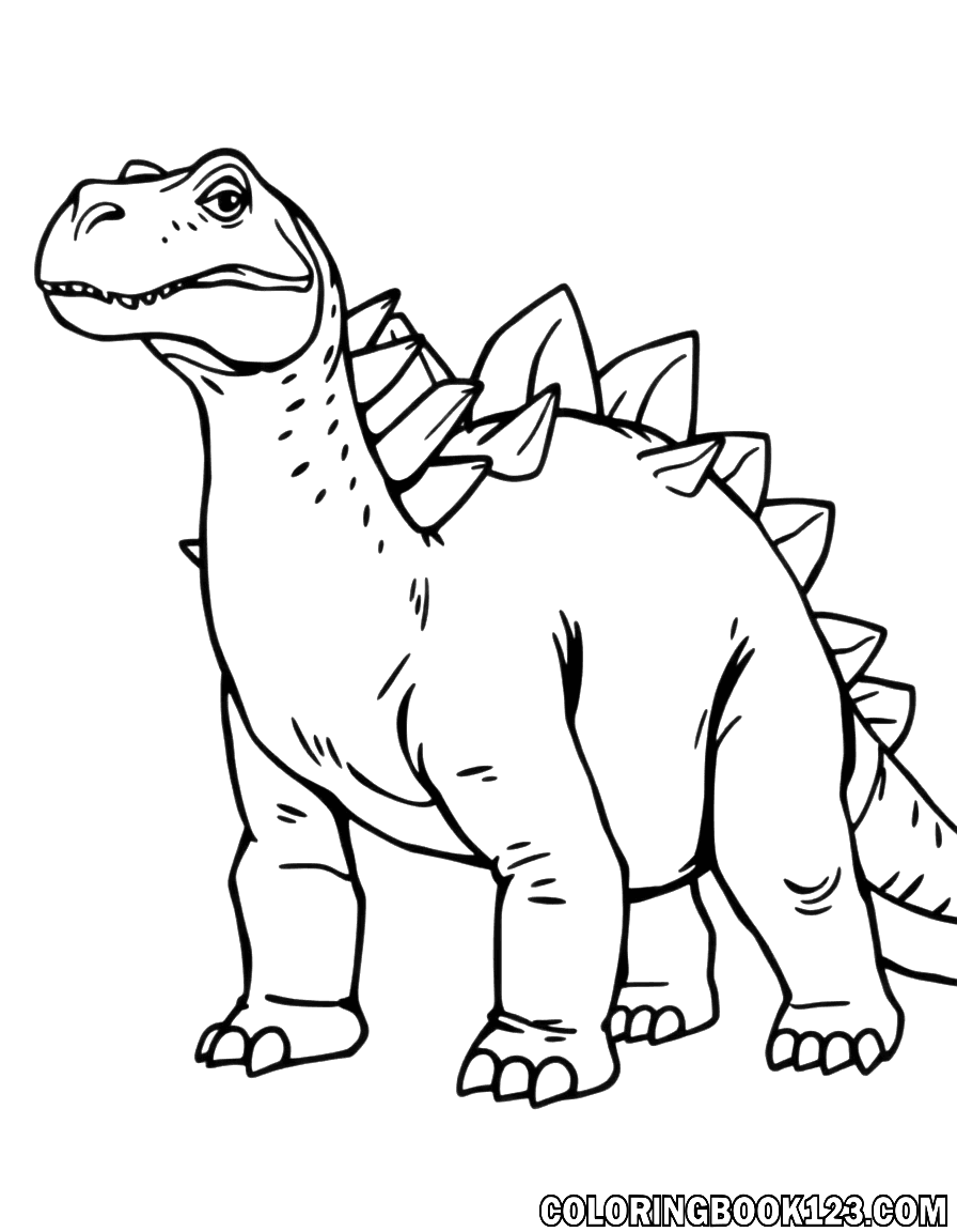 Stegosaurus Ausmalbild