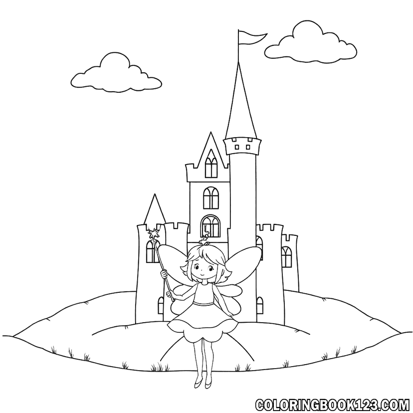 Magical underwater world to color